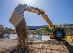Hydrema MX20G City-Bagger mit Trimble Earthworks 3D-Automatik