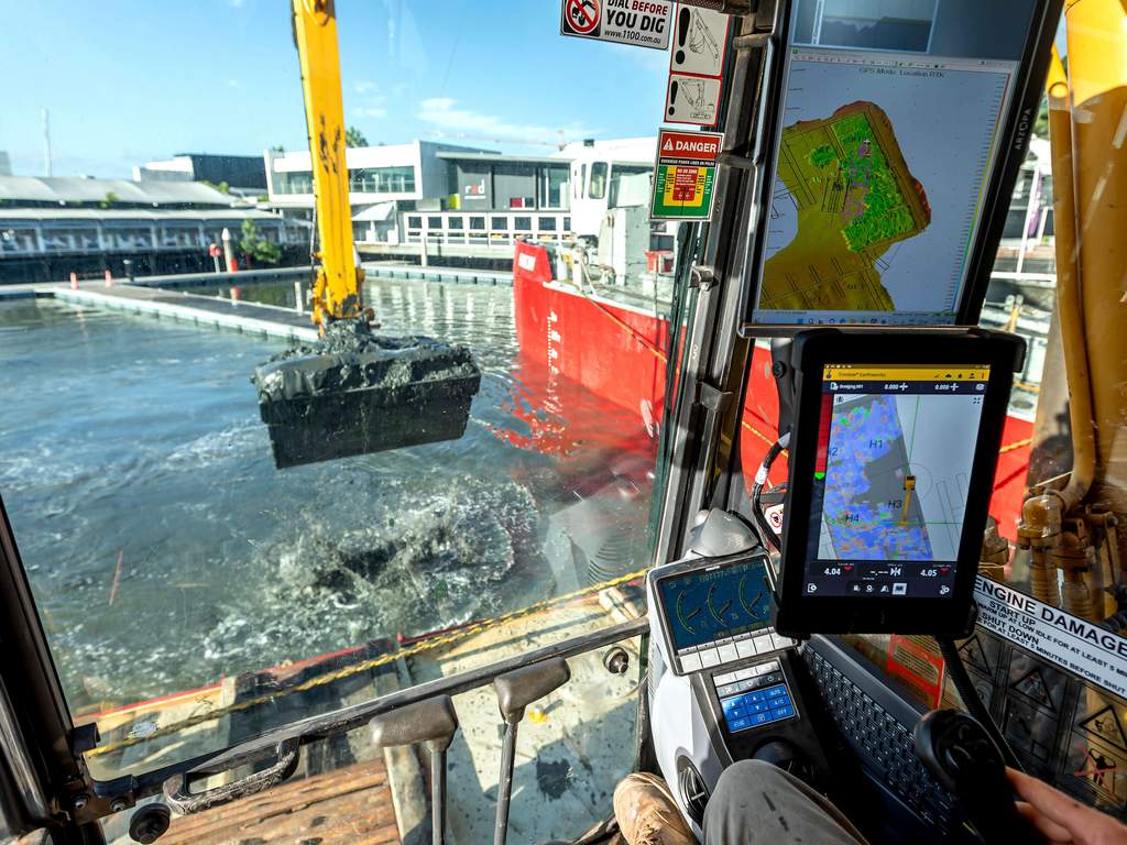 Trimble Marine Construction: Präzise und effiziente Unterwasserarbeitens