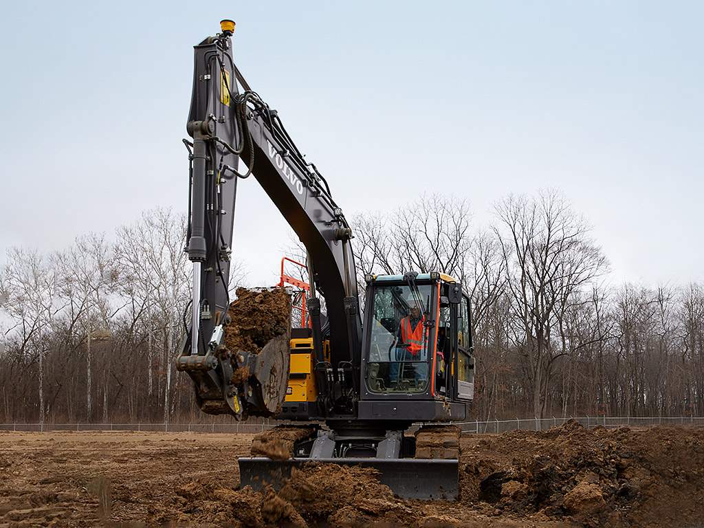 Siteworks Machine Guidance auf dem Bagger